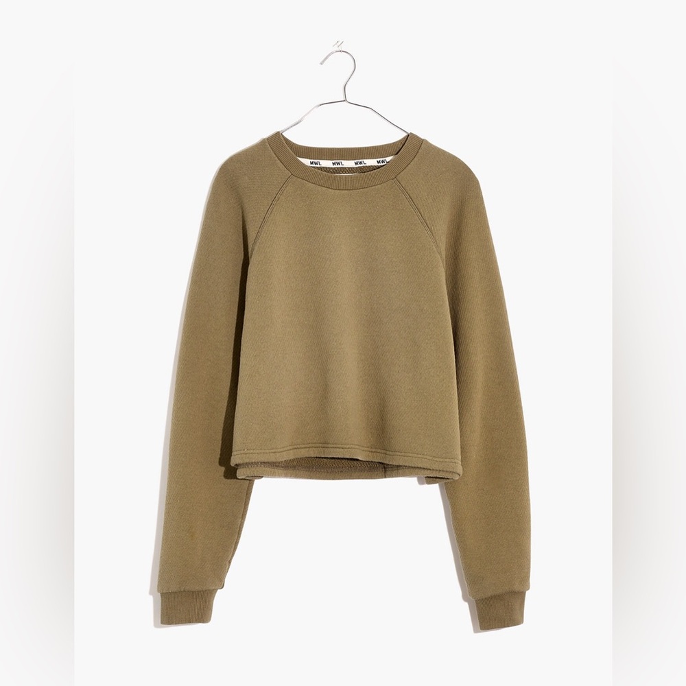 Madewell MWL Airyterry Crop Sweatshirt